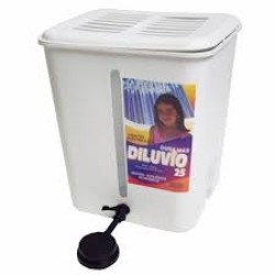 Calefon pvc 20l Diluvio c/visor c/res acero