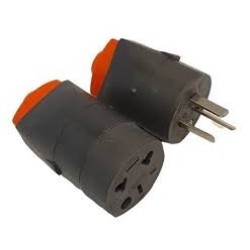 Ficha macho c/n axial RICHI gris