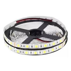 Tira LED calida x10mts 220v c/adh y accesorios