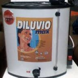 Calefon pvc 25l Diluvio c/resist acero c/tecla plus